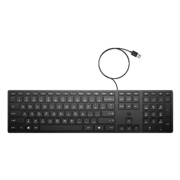 HP 320K tastatur G2 - USB Kablet - sort